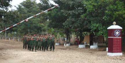 Burmese Troops During Training Exercises