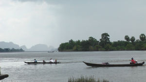 A Mon village on Gyaing River, Karen State
