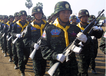 The Democratic Karen Buddhist Army (DKBA) ( Photo-http://www.ibiblio.org)