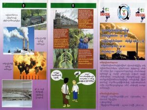 Poster Showing problems Caused Coal-Fired Power Plant (Photo: E/HIA Gheco-one project in Mab Ta Phut Thailand)