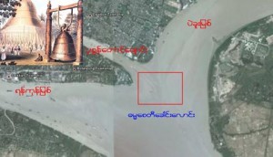 The site where Dhammazedi Bell presumed to be sunk (Photo: Internet)