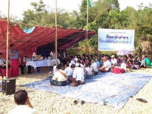 Locals are participating in the event on International River Day(IMNA)