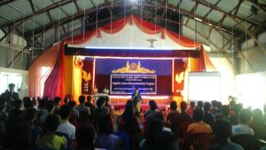 Event annoucement of the 2nd English Access Micro-scholarship Program at Dharthumarlar Monastery (Photo: Guiding Star)
