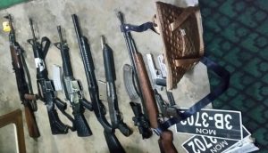 confiscated MPDF guns, ammo (Photo: the Internet)