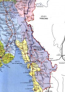  Map of Mon State and Karen State and surrounding areas (Photo: Internet)