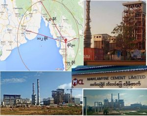 Mawlamyine Cement Limited and its operating locations (Photo: Internet)