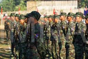 Troops of the MNLA, the armed wing of the NMSP (Photo: MNA)