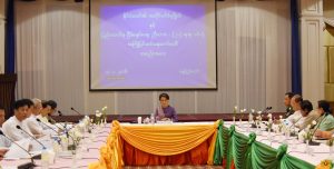 Meeting of State Counselor and preparatory committee for Union Peace Conference (Photo: Myanmar State Counselor Office)