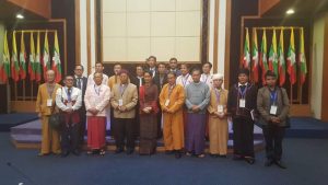 State Counselor and UNFC leaders (Photo: Hla Maung Shwe)