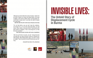 Cover pages of the report on IDPs (Photo: Burma Link/HURFOM)