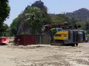 Bulldozer seen on June Cement Industry Ltd’s land (Photo: MNA)