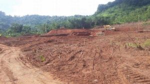 a quarry project site on Kaylatha Mountain nature conservation area (Photo: Eleven News) 