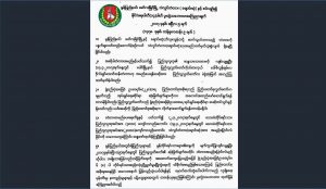 Statement from 14 Political Parties (Burmese version)