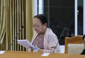 The Mon State Auditor-General reporting to the Hluttaw (photo: MNA)