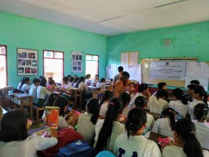 MACDO is providing educational campaign on drug issue at Andin high school (Photo: MACADO)