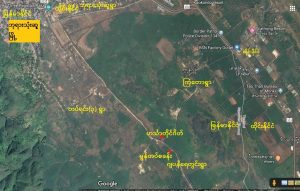 a photo of Tatmadaw located close to the Mon ethnic military base (Google Map)  