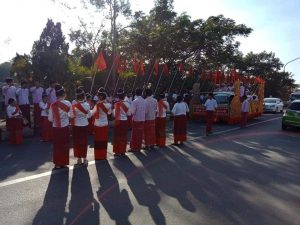 Photo – The ceremony of carrying the flag at Mon National Day Celebration (MNA)