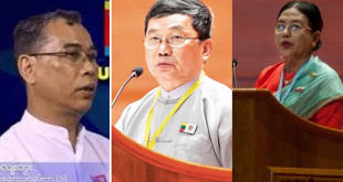 Photo : Nai Laye Tama, Sai Nyunt Lwin, Daw Aye Nu Sein (MNA)
