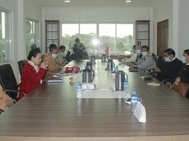 Photo: Elected representatives from Kachin State and NLD representatives meeting (Photo: RFA)